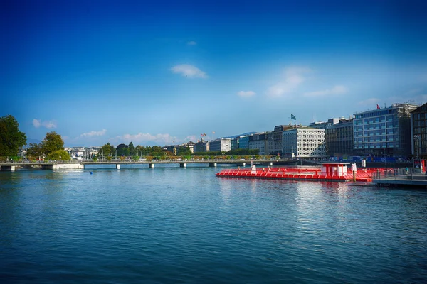 Blick auf die Innenstadt von Genf — Stockfoto