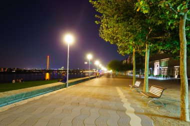 Beautiful Dusseldorf at night