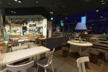 Airport fast food interior
