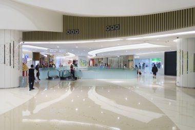 Customers in shopping mall