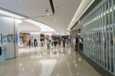 Customers in shopping mall