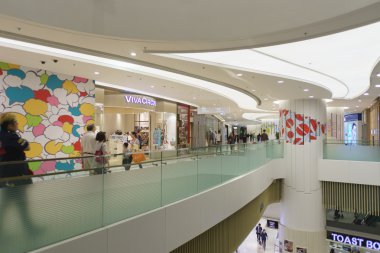 Customers in shopping mall