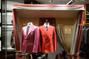 shopping mall interior with mannequins