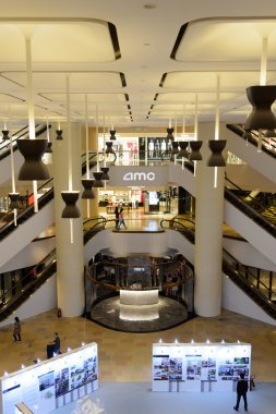 Customers in shopping mall