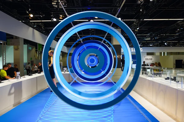 Samsung stand in the Photokina Exhibition — Stock Photo, Image