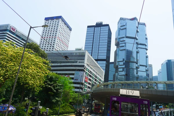 Hong Kong downtown traffic — Zdjęcie stockowe