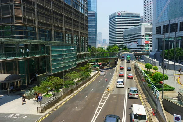 Hong Kong downtown traffic — Zdjęcie stockowe