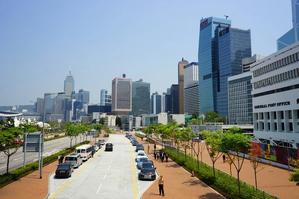 Hong Kong downtown traffic — стокове фото