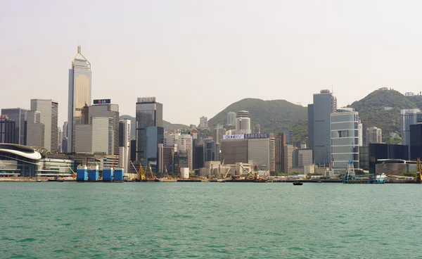 Barcos em Victoria Harbor — Fotografia de Stock