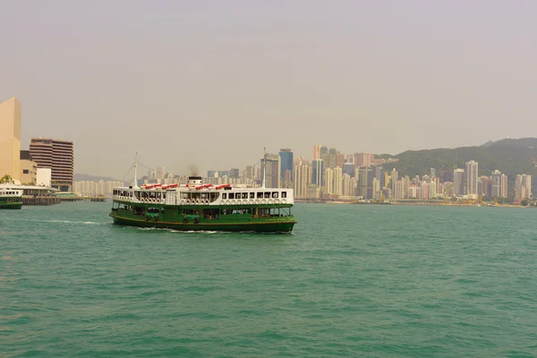 Ferry across Victoria Harbour — Stok fotoğraf