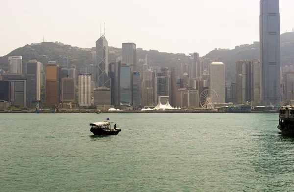 Boats in Victoria harbor — Zdjęcie stockowe