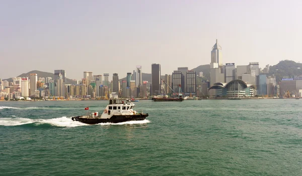 Boats in Victoria harbor — Stok fotoğraf