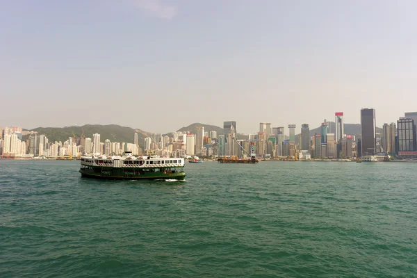 Boats in Victoria harbor — 图库照片