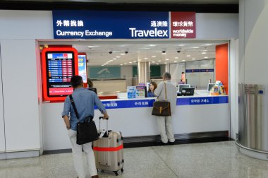 Travelex counter in airport