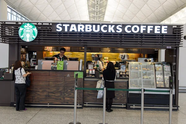 Belső Starbucks kávézó — Stock Fotó