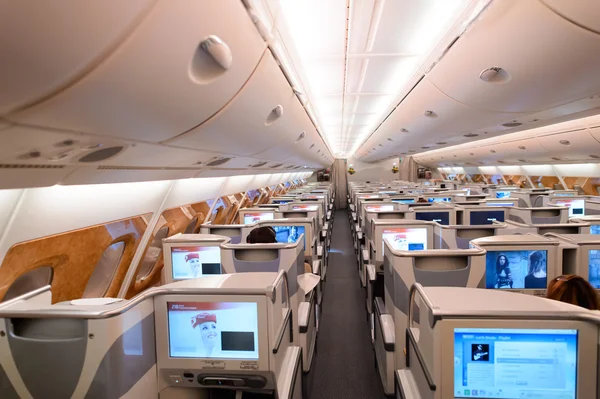 Пассажиры Airbus A380 — стоковое фото