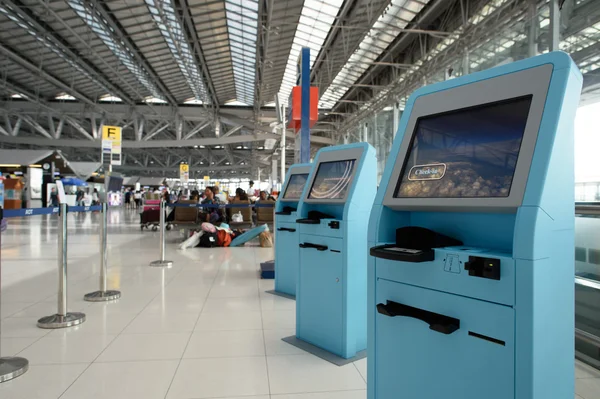 Interiér letiště Suvarnabhumi — Stock fotografie