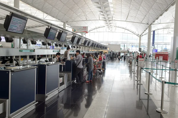 Hong Kong Interno dell'aeroporto internazionale — Foto Stock