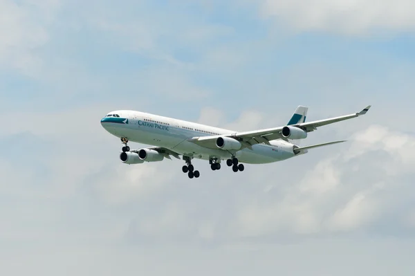 Aeronave Cathay Pacific — Fotografia de Stock