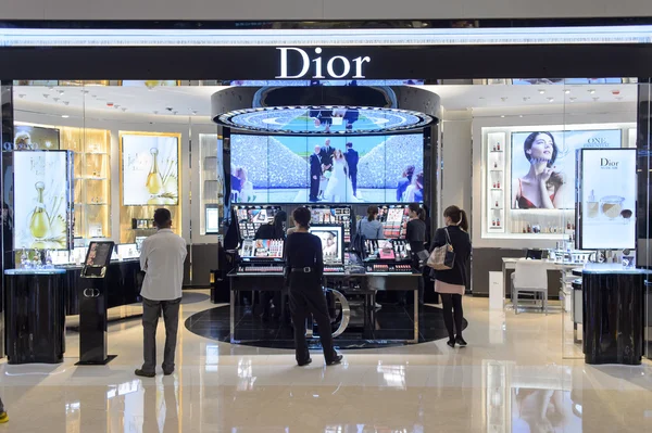 Dior cosmetics boutique interior — Stock fotografie