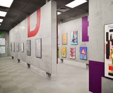 Art exhibition in museum