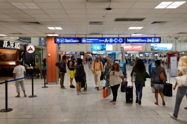 Nice International Airport interior.