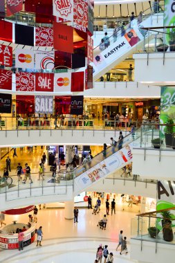 Bangkok alışveriş merkezi iç