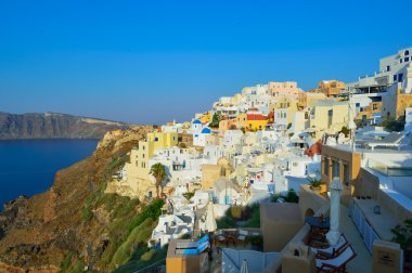 Santorini Adası'nda sabah