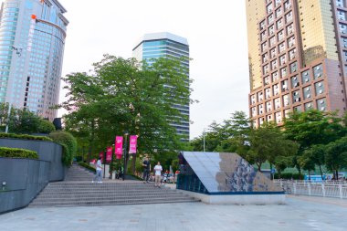 Shenzhen şehir merkezinde gündüz