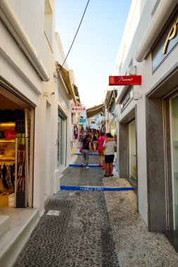 Santorini sokakları. Santorini