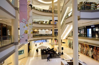 Bangkok alışveriş merkezi iç