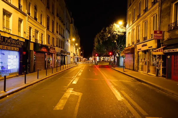 Geceleri Paris sokakları — Stok fotoğraf