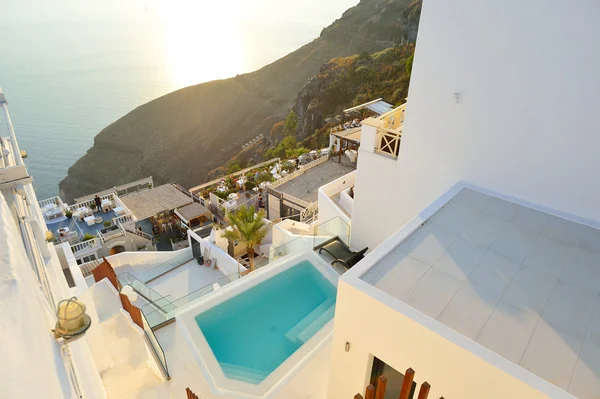 Santorini arquitectura isla — Foto de Stock