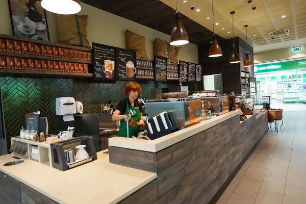 Starbucks Cafe interiér — Stock fotografie
