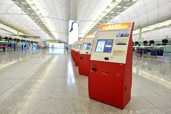 Hong kong mezinárodní letiště interiér — Stock fotografie