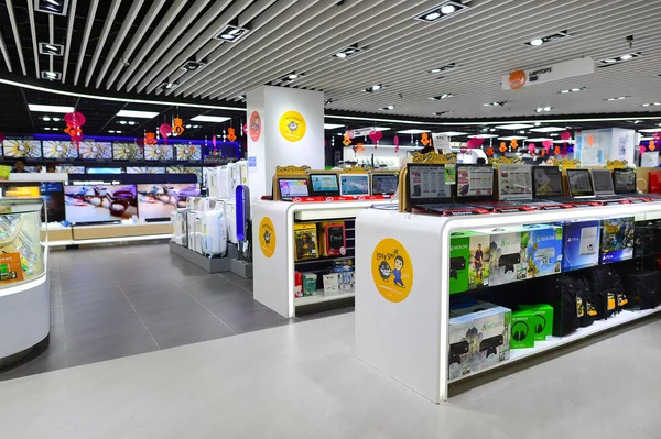 Interior do centro comercial de Hong Kong — Fotografia de Stock