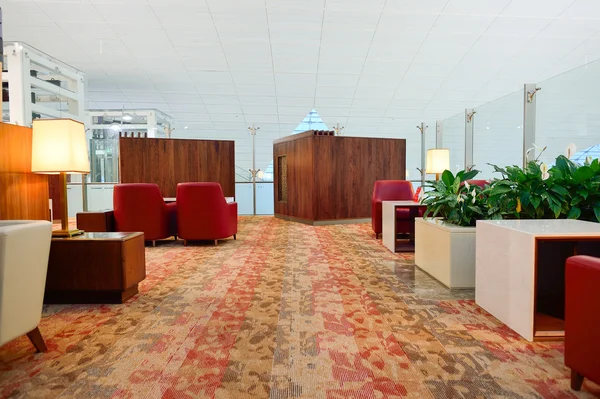 Interior do lounge da classe executiva Emirates — Fotografia de Stock