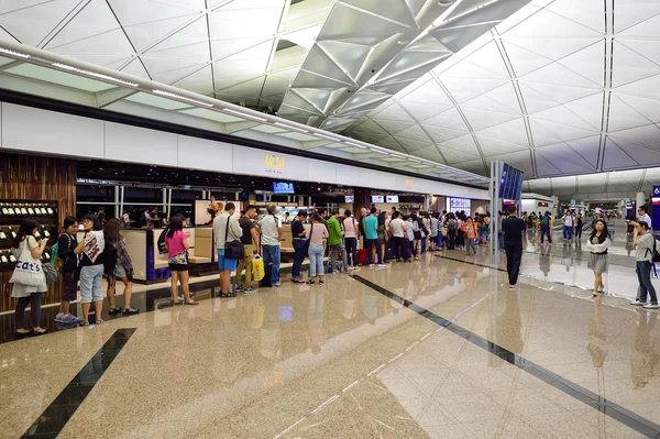 Hong Kong International Airport interior. — Stock Photo, Image