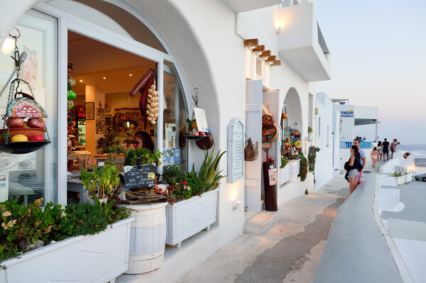 Santorini island architecture