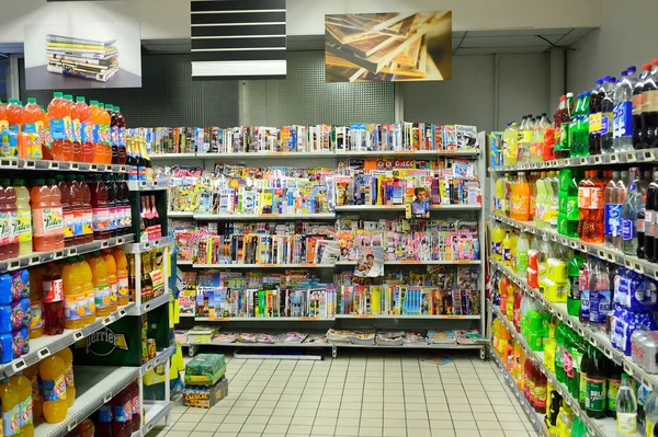 Gewoon markt supermarkt interieur — Stockfoto