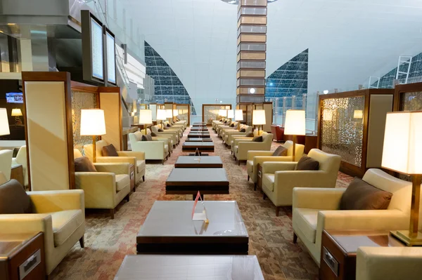 Emiraten business class lounge interio — Stockfoto