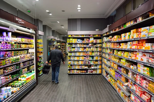 Paris loja de alimentos interior — Fotografia de Stock