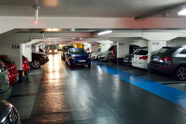 Underground parking in Nice — Stock fotografie