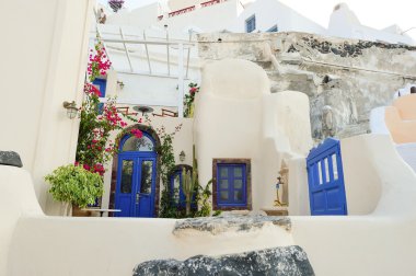 Santorini mimari Yunanistan