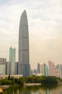 Shenzhen şehir merkezinde gündüz