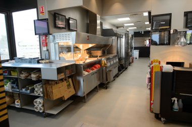 McDonald's Restoran iç.