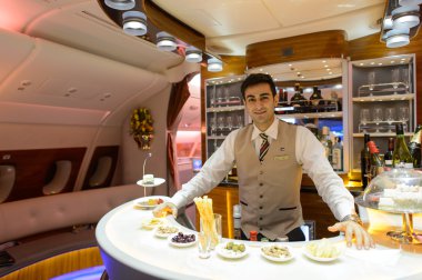 Barmen Emirlikleri Airbus A380 içinde