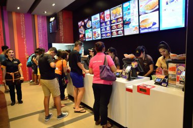 McDonald's restaurant interior  in Bangkok