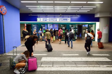 Fiumicino Airport entrance