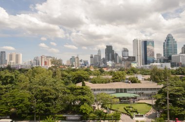 Bangkok şehir çizgi trenin görüntüleyin